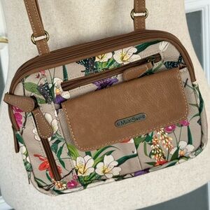 MultiSac Floral Crossbody Organizer Bag